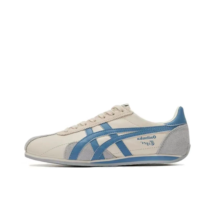 Onitsuka Tiger Runspark Unisex Beige/Blue Low-Top Casual Shoes  Comfortable Cushioned Durable Non-Slip Wear 1183B480-250