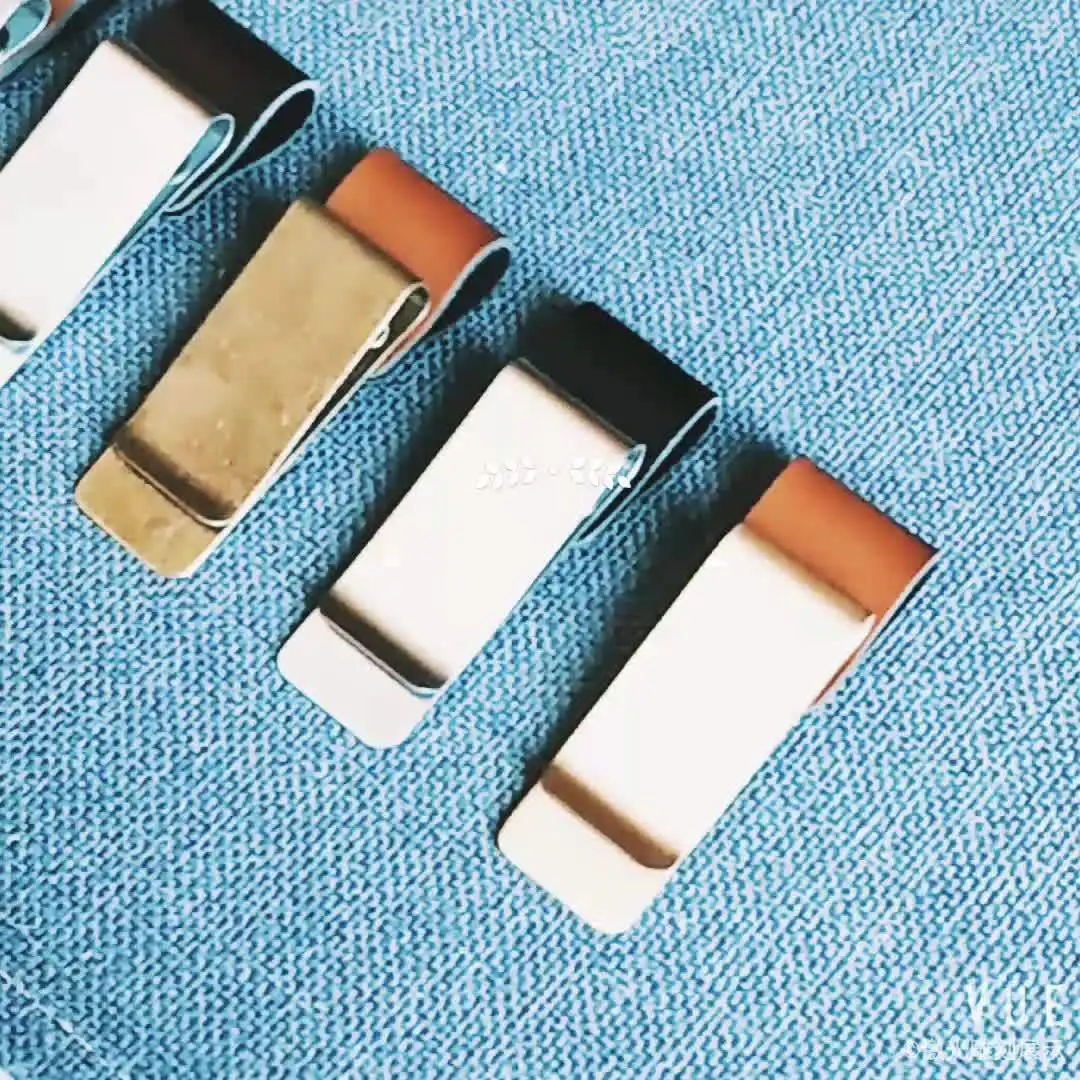 1 قطعة خمر الصلبة النحاس المال كليب المحفظة سمك المعادن الرجال النقدية بيل حامل مشابك ID مجلد بطاقة الائتمان للذكور محفظة صغيرة