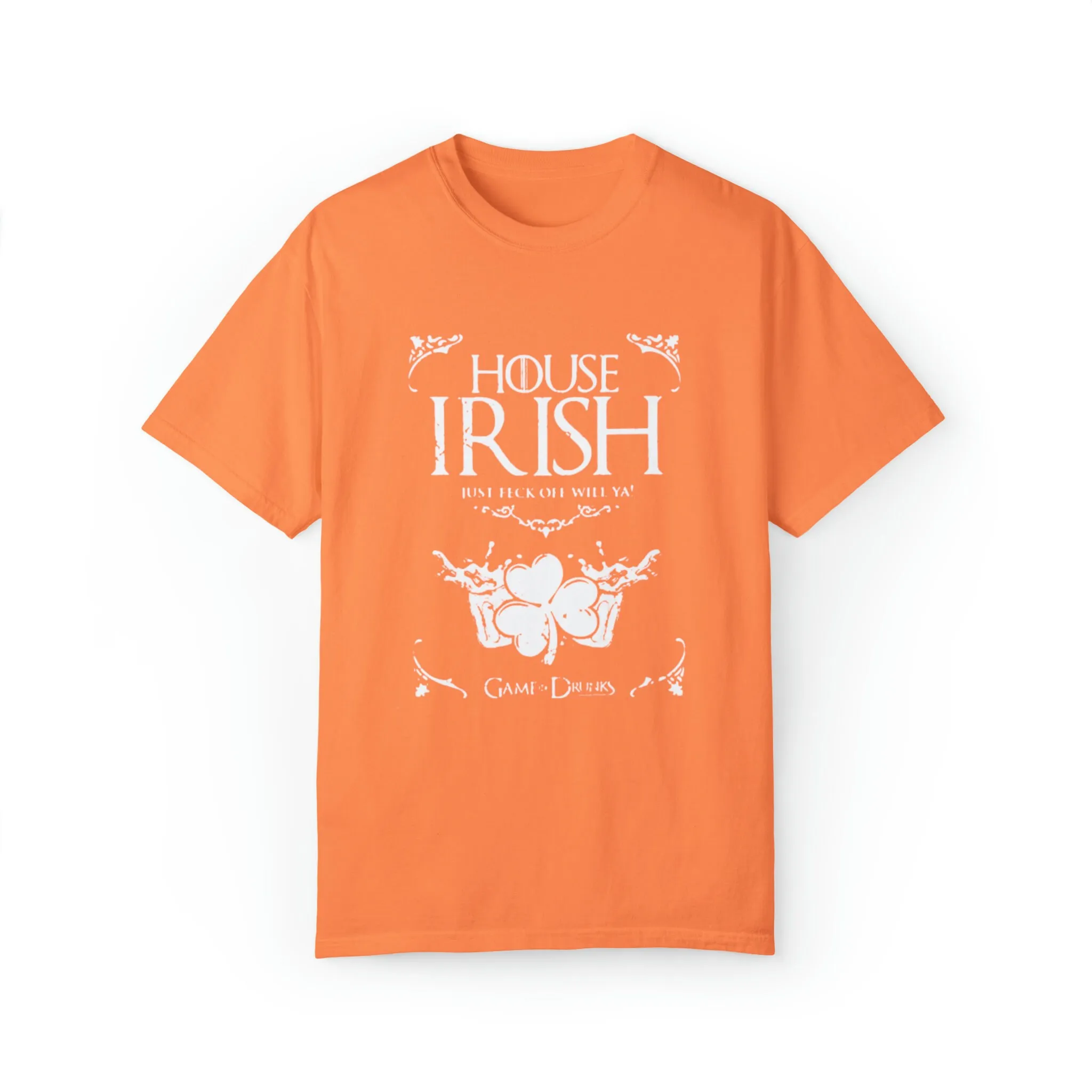 T Shirt Irish Craic Is Mighty St Pattys Day Charming Colors Funny Ireland House Patrick'S Lucky Clover Top