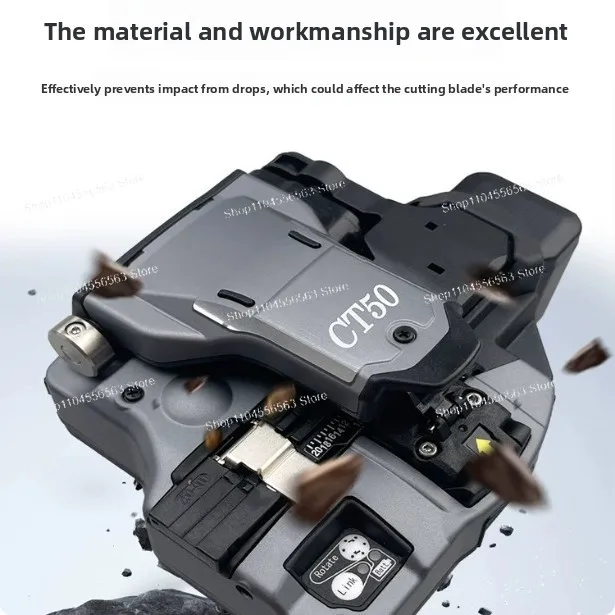 One-Step Bluetooth Fiber Cleaver CT Series CT-50/CT-60, Compatible with FC-6S, Optical Fiber Cutting Tool for FTTH & Maintenance