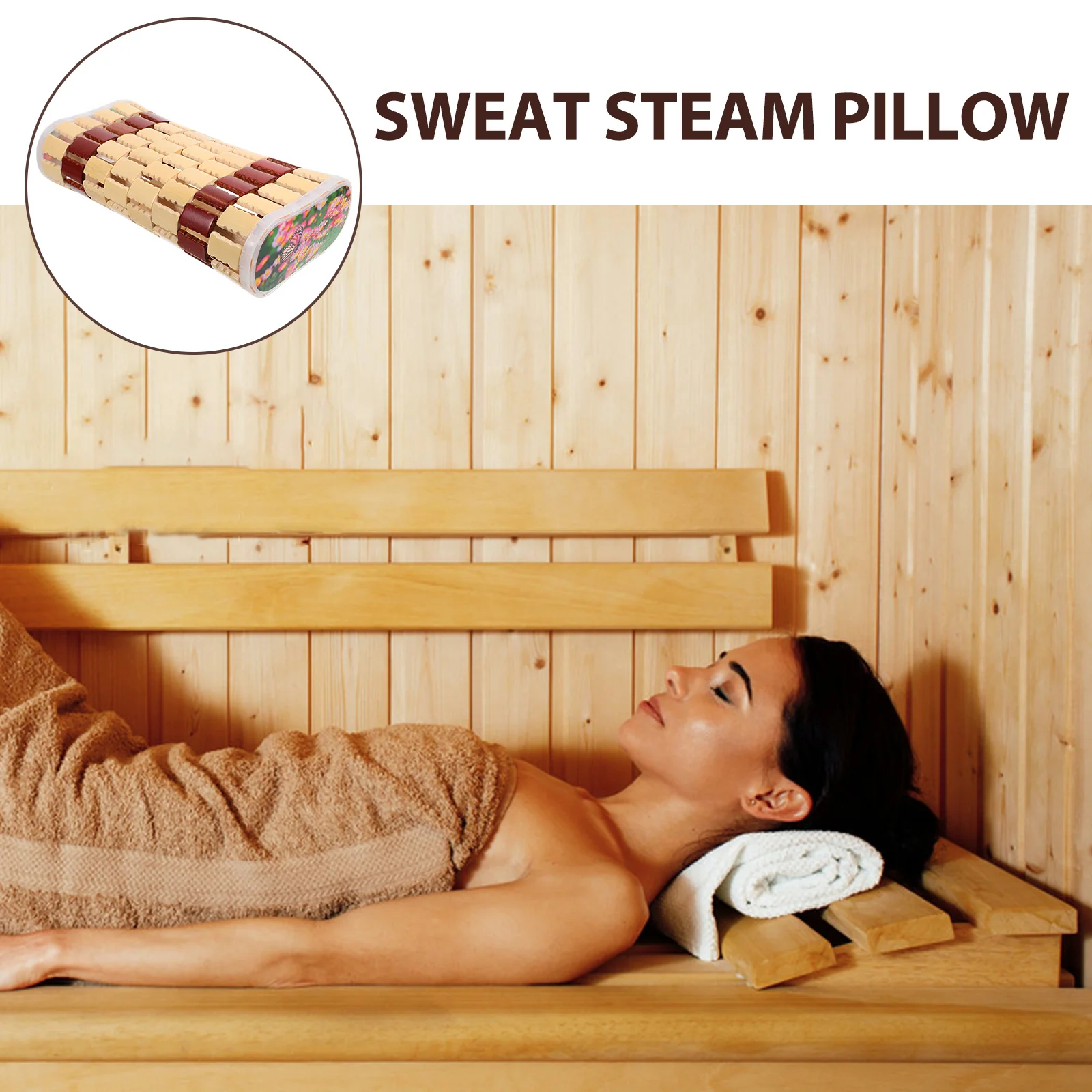 Steam Room Pillow Bed Pillows Sweat Neck Cushion Bamboo for Seniors Pad Student