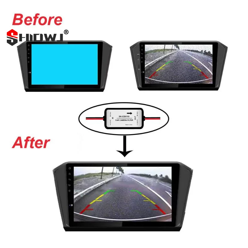 1Pcs 12V DC Power Relay Capacitor Filter Connector Car Rear View Rectifier For Backup Auto Car Camera Filter Solve Ripple Splash