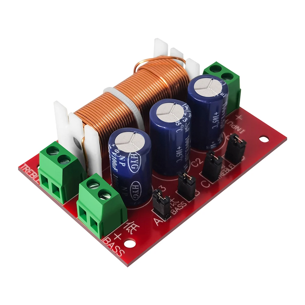 YLY-2088 2 Way Crossover Filters Module 400W HiFi Speaker Modification Upgrade Board Full Range Treble Bass Welding Free