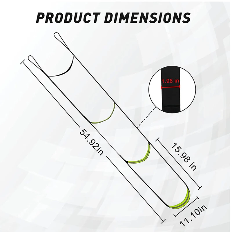 عصا التسلق ذات 3 خطوات مع حلقات تسلق متينة وحزام سلالم صيد وحامل شجرة خطوات حبل خفيف الوزن سهل الاستخدام #6