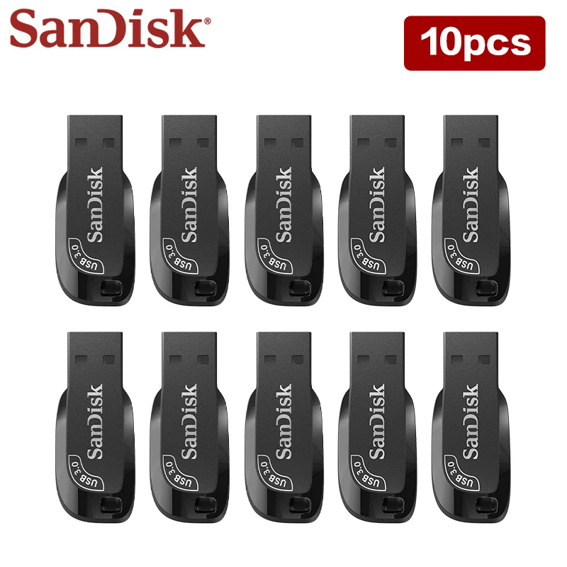 

Sandisk USB 3.0 Pen Drive CZ410 Black Storage 32GB 64GB 128GB Wholesale Mini U Disk Flash Memory Pendrive for Desktop Laptop