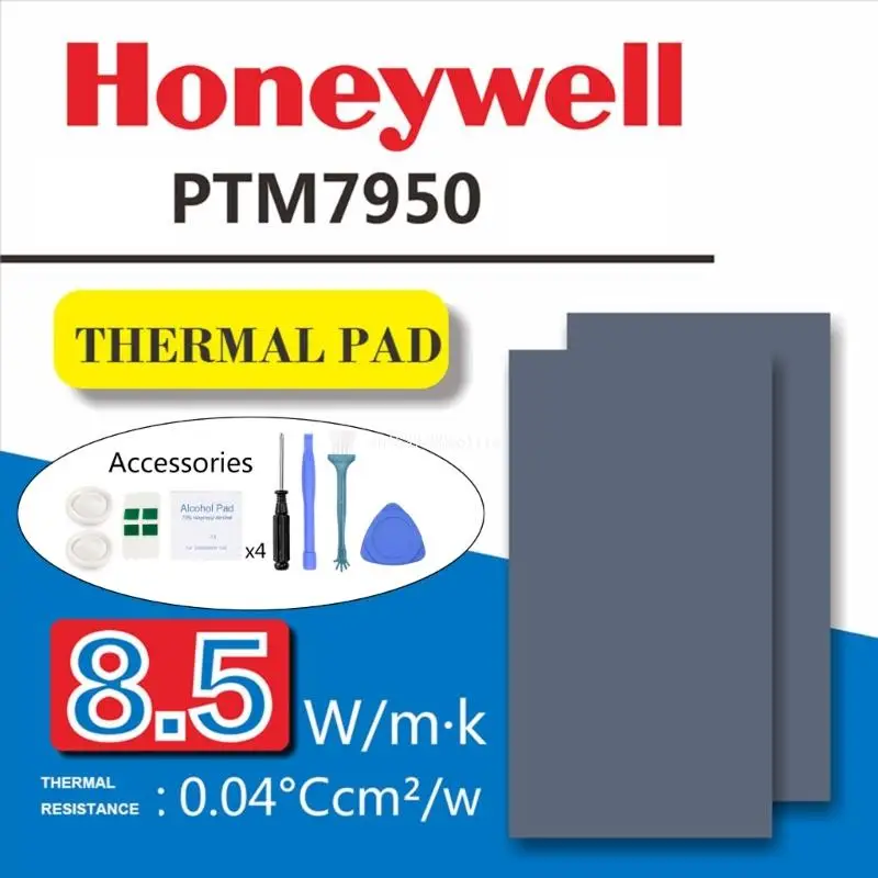 Almohadilla conductora térmica PTM7950, almohadilla grasa silicona con cambio fase, 8,5 envío directo