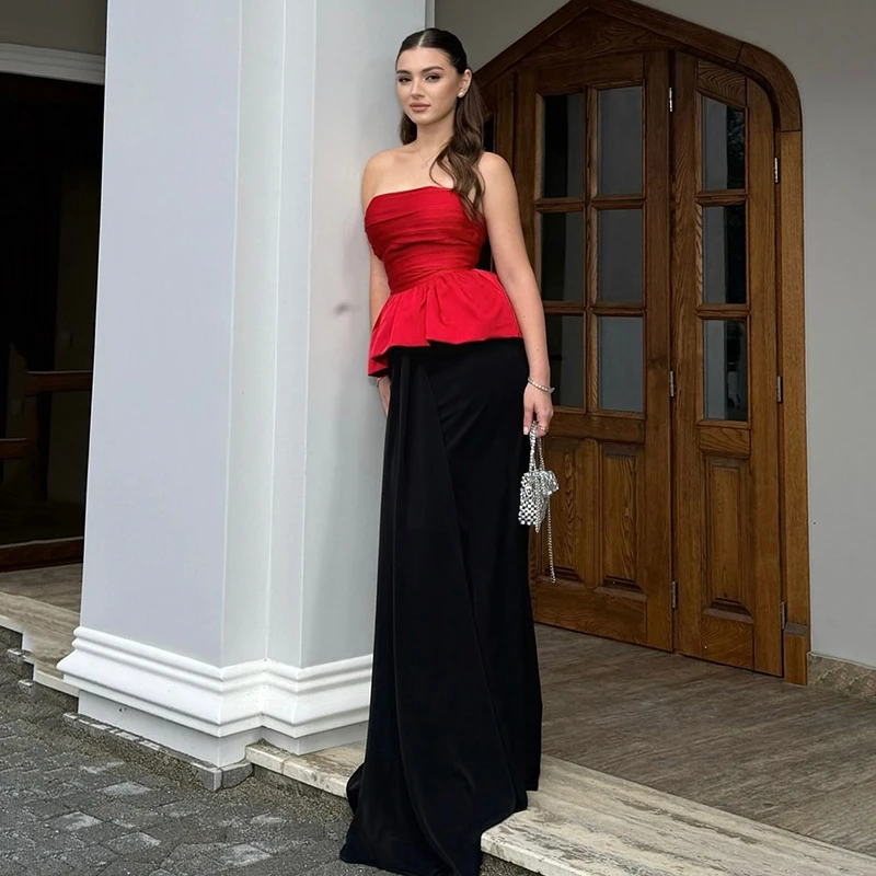 

Thinyfull Saudi Arabia Mermaid Prom Evening Dresses Strapless Floor Length Maxi Party Dress 2026 Cocktail Prom Gowns Customized