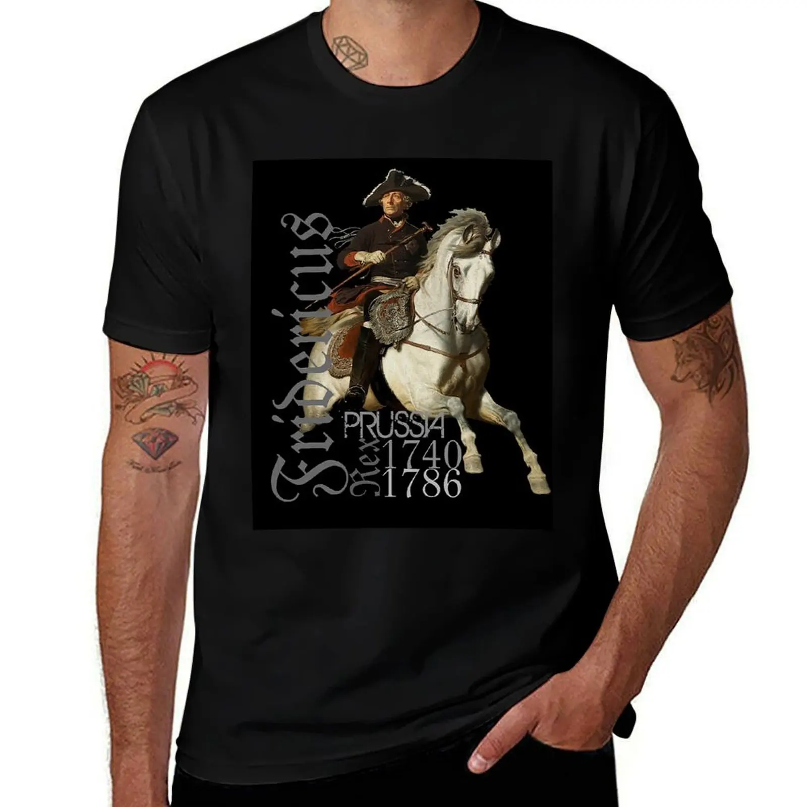 Fridericus Rex..Frederick the Great on Horse T-Shirt printed t shirts for man T-Shirt