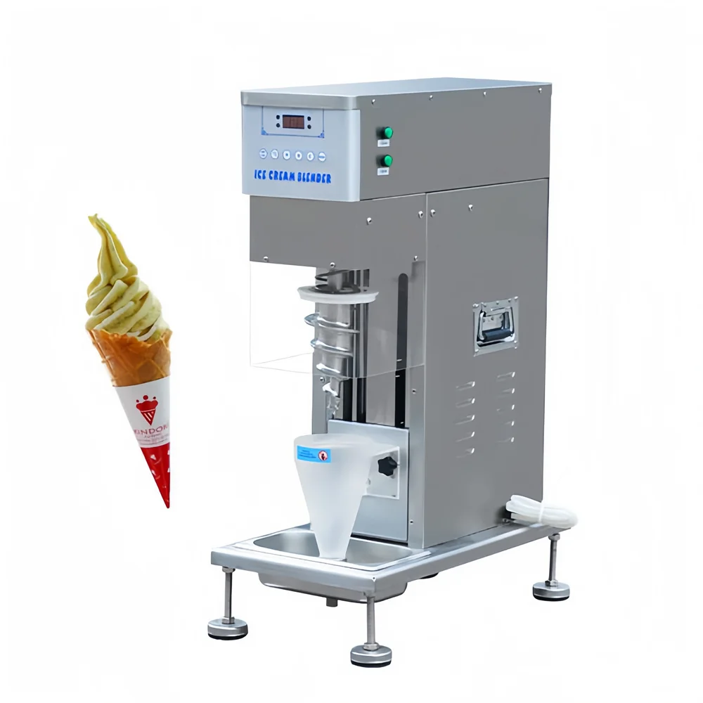 Commercial Automatic Ice Cream Mixer Flurry Machine Frozen Soft Ice Cream Blender Yogurt Machine