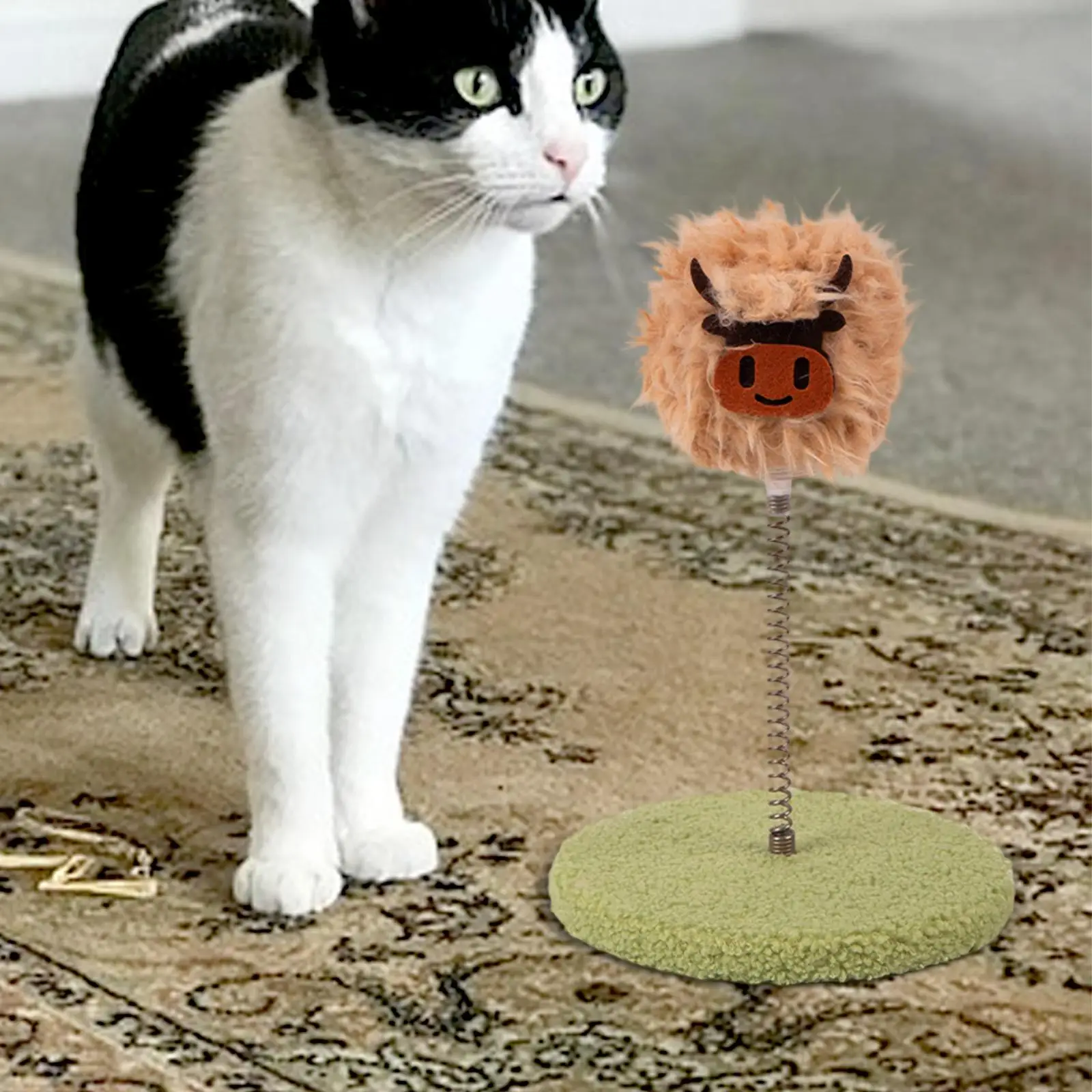 Mainan Kucing Kitten Treat Toy Enrichment Toy Dispenser Treat Lucu untuk Dalam Ruangan Luar Ruangan