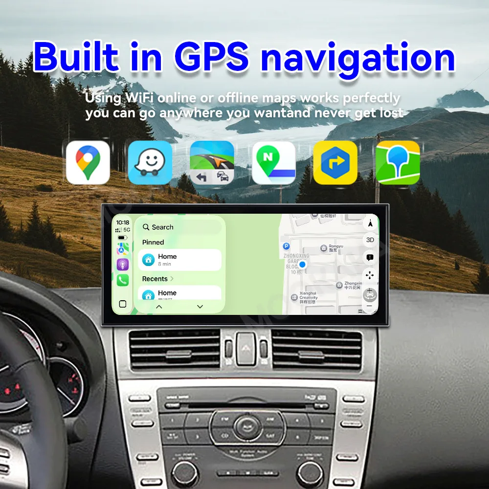 Android 15 Radio For Mazda 6 2004~2015 15.8 inch GPS Qualcomm Carplay Multimedia Player Navigation Car Stereo Receiver Head Unit