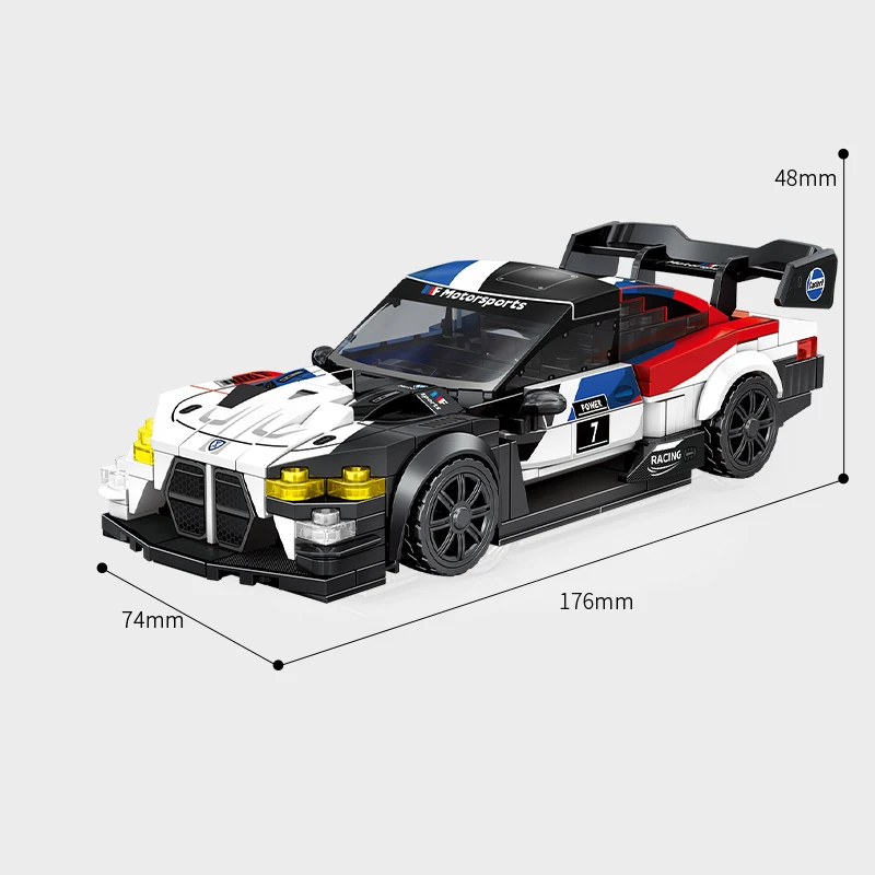 SEMBO BLOK Stad Sportwagens Garage Bouwstenen MOC Supercar Racing Parkeerplaats DIY Voertuig Opbergdoos Bakstenen Kinderen Speelgoed
