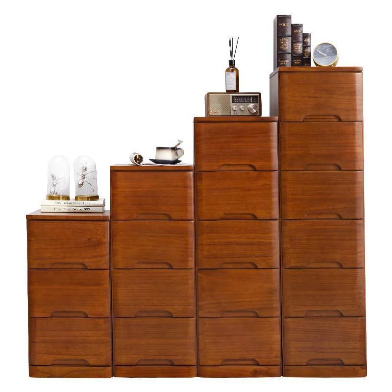 

Solid wood crevice storage cabinet, drawer type, small, bedside table