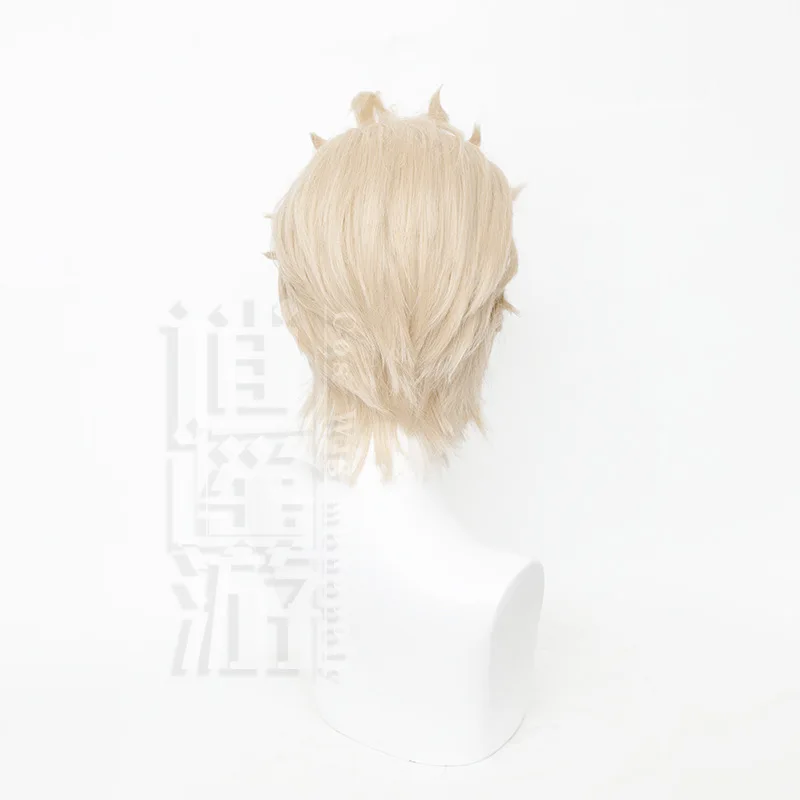 Peluca de Cosplay ermitaño Alva Lorenz Game Identity V 30CM, pelo sintético corto resistente al calor, fiesta de Halloween, Anime Cos, pelucas + gorro de peluca