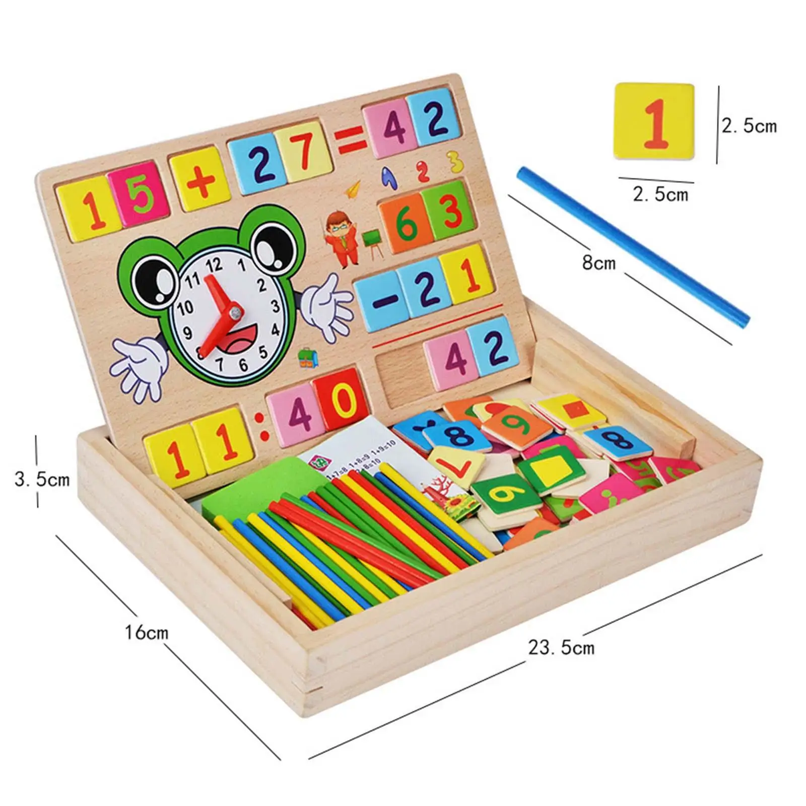 Juguetes de madera, juegos de matemáticas, bloques digitales y palos, mesas Montessori Times, juego de cajas de palos para contar para imaginación