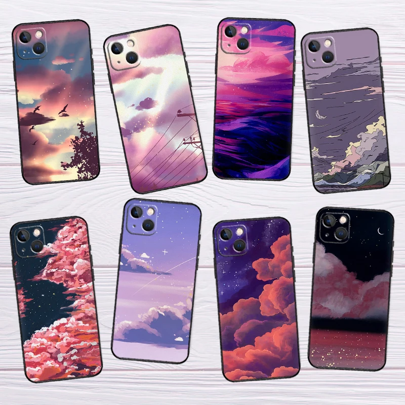 Rosa Himmel Ästhetische Wolken Für Huawei Nova Y73 Y70 Y90 Y60 Y72 Y61 Y91 9 10 SE 12i 12s 11i 8i P30 P40 Lite P60 Pro Fall