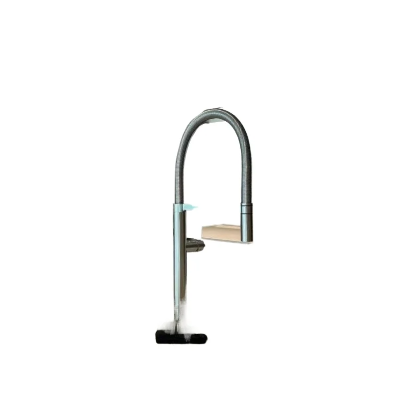 Super textured, universal kitchen faucet, brushed brushed nickel, hot and cold, rotatable