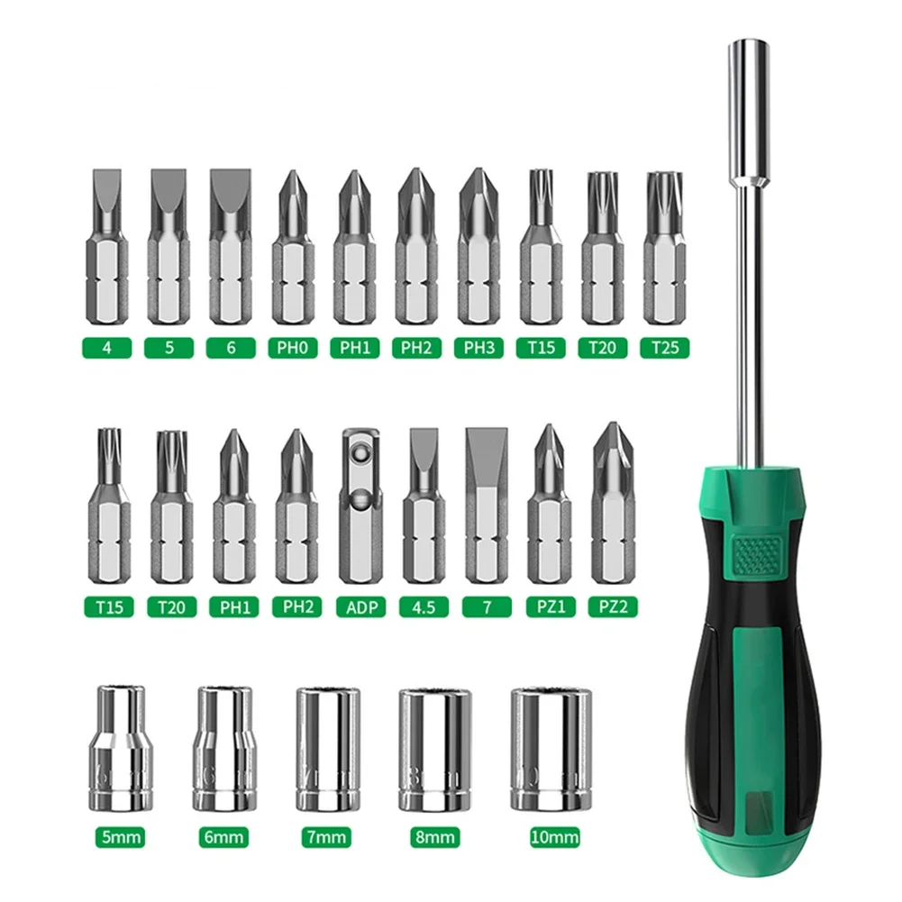 Multi-Size Screwdriver Kit With Magnetic Tips For  DIY, Furniture & Electronics Designed For A Variety Of Household Tasks