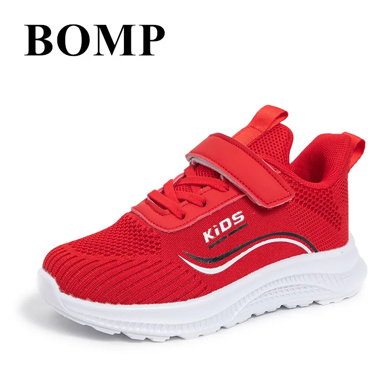 

Knit Red Children's Sneakers Breathable Anti-Slip Girls Sports Shoes Comfortable Lightweight Running Shoes Boy chaussures enfant