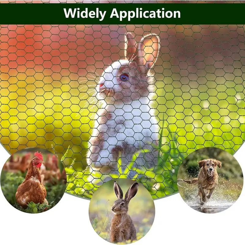 

Garden Fence Mesh Hexagonal Design Chicken Wire Fence Wire Hinder Squirrels Hot Galvanizing Gardening Net Netting Wire For Farm