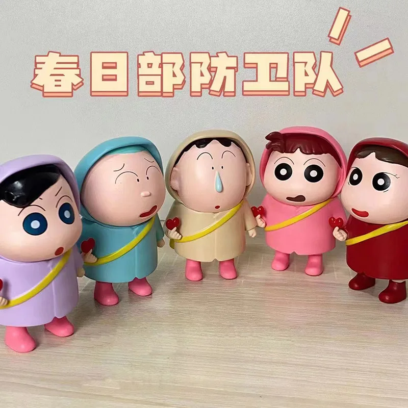 

5 шт./набор, фигурки Аниме Crayon Shin-Chan, Masao Boochan Kazama Nene Shin Chan, фигурка, модель, ПВХ кукла, статуя, детские игрушки, подарки