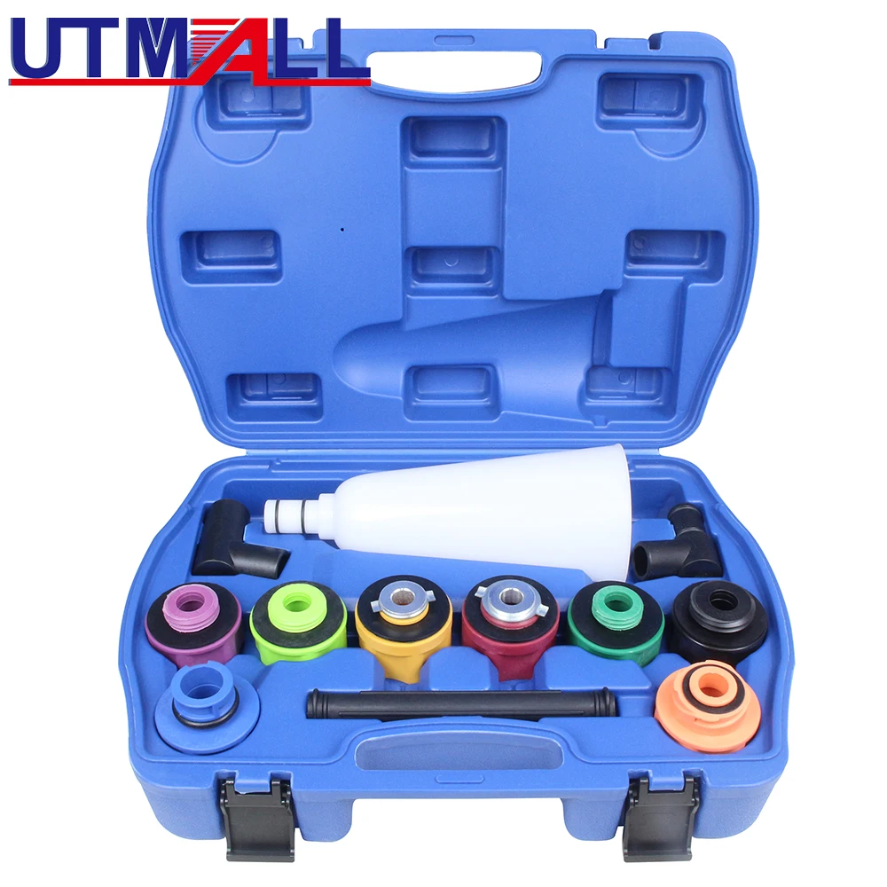 Engine Oil Funnel Set with Flexible Extension & 8 Adapters Universal Automotive Refueling Funnel for Cars/Trucks/Motorcycles