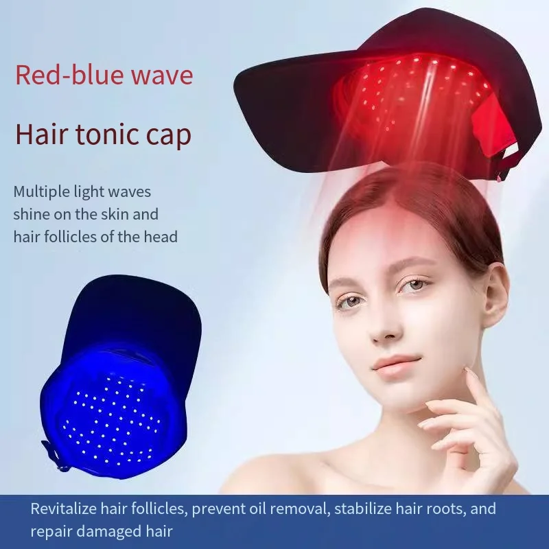 

Red light wireless portable hair loss treatment equipment, hair loss treatment hair growth regeneration cap, infrared Led cap la