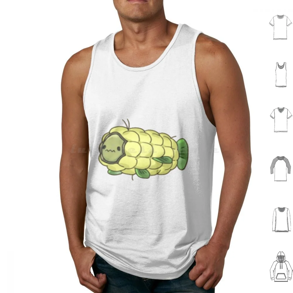 Watercorn Tank Tops Vest Sleeveless Xxoceanstarzxx Kawaii Funny Cute Fish Food Yellow Corn Watercorn