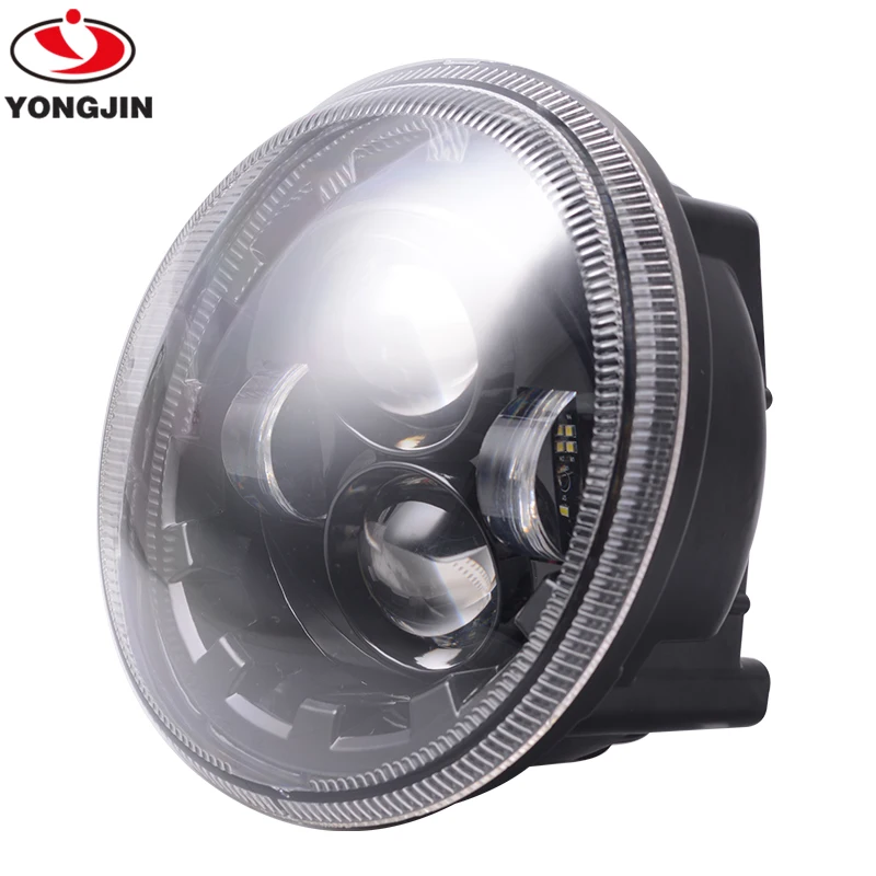 YongJin Black LED headlight light For vespa scooter GTS 300 gts300