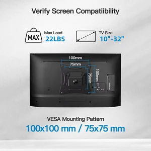 Wall support for TV monitor, complete movement, articulated arms, rotating length of spinning for most 10-32-headed flat tvs 10 Main Sales Articulated Braco Monitor - №9