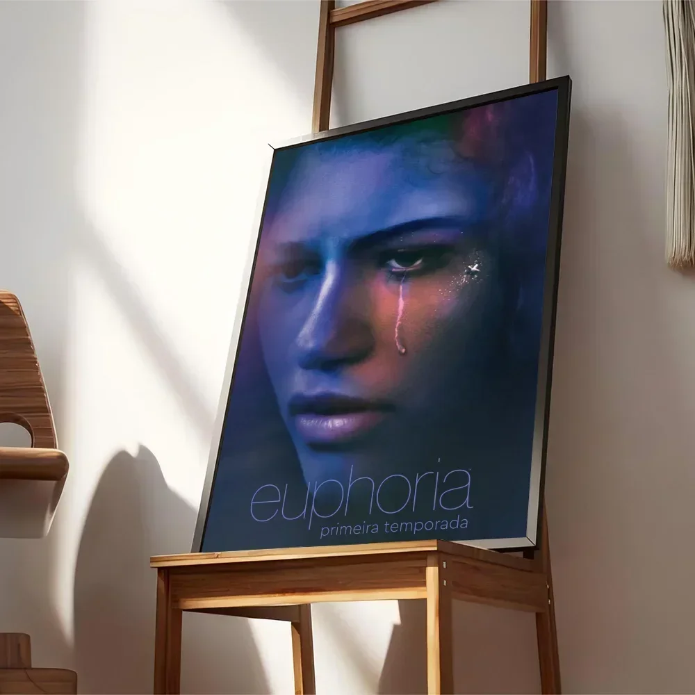 Trendy TV Euphoria Rue Jules Classic Vintage Posters Waterproof Paper Sticker Coffee House Bar Home Decor