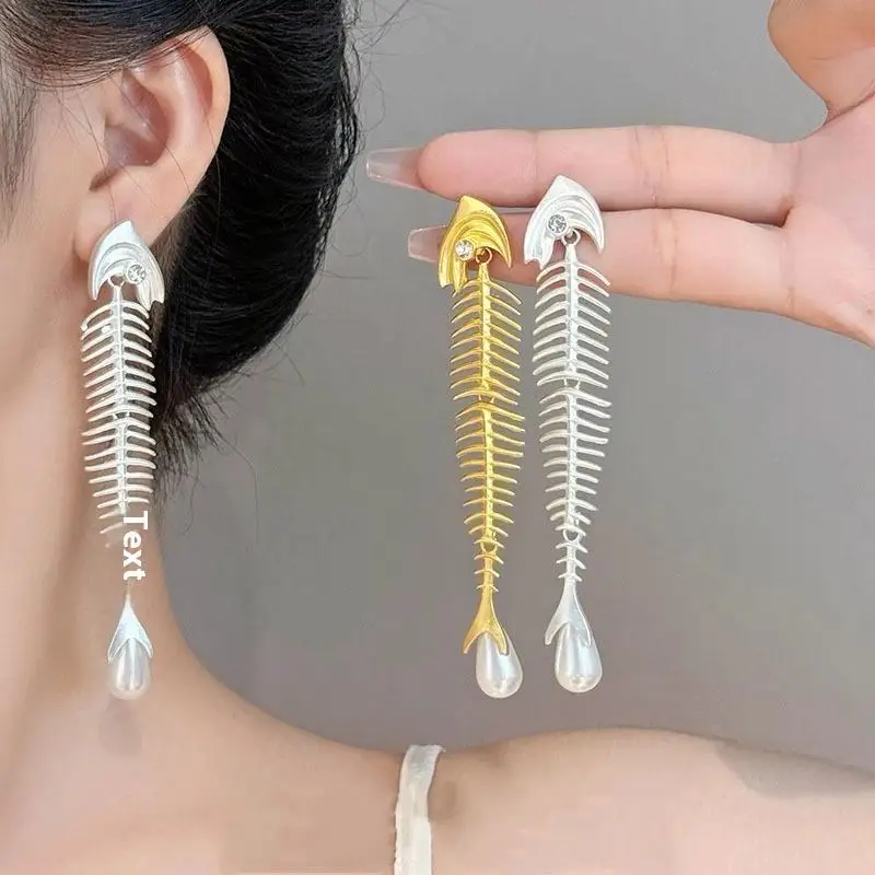 1Pair Fashion Pearl Dangle Earrings Luxury Exquisite Vintage Drop Earrings Exaggerated Creativity Unique Elegant Jewelry Gifts