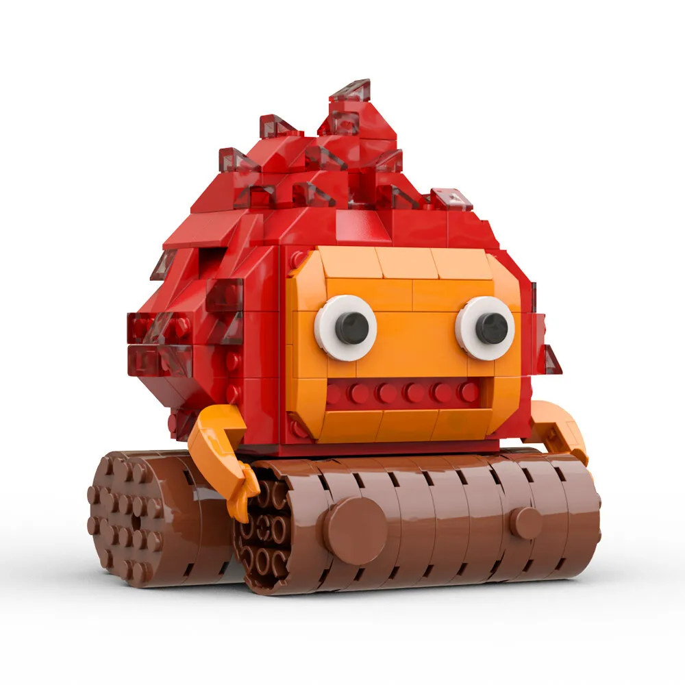 MOC Magic Fireplace Calcifer Bouwstenen - DIY Fantasy Haard Constructiespeelgoed Betoverde Vlam Assembly Bricks Gift