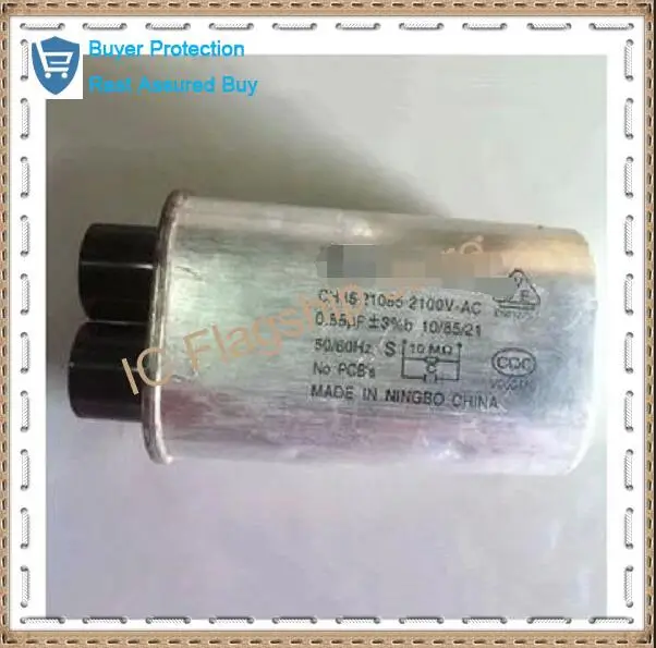 Original teardown microwave capacitor common microwave oven 1uf2100v high voltage capacitor Accuracy: 20%