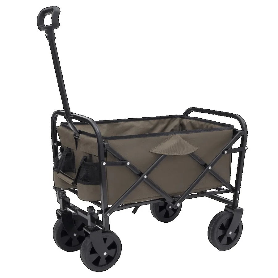 

Collapsible Foldable Wagon Cart Beach Wagon Heavy Duty Utility Cart Utility Wagon Grocery Cart for for Camping Shopping Sports