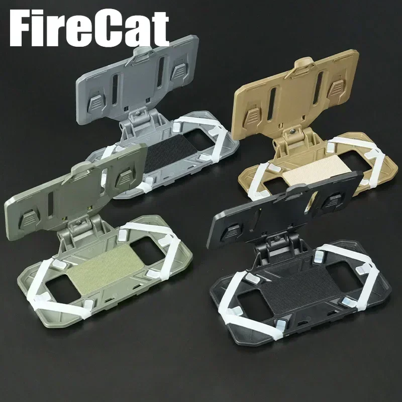 Tactical Vest Mobile Phone Rack Offset Hanging Mobile Phone Map Panel Base Adjustable Folded Navigation Board Hunting Accessory