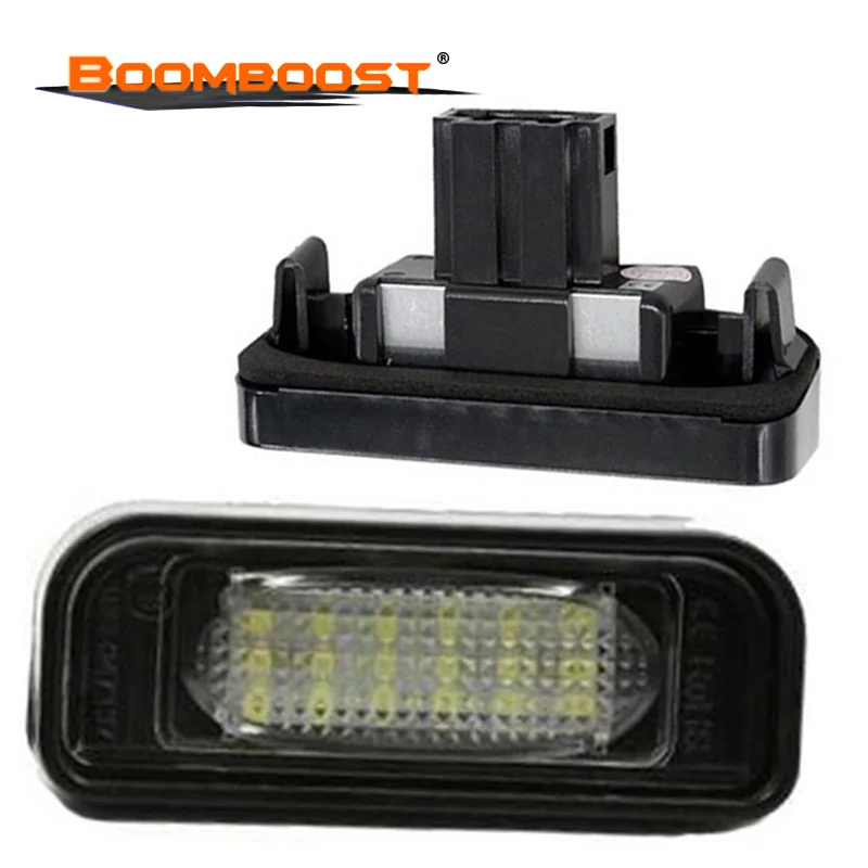 12V Car LED License Plate Lights For Mercedes W220 S-Class 99-05 Benz Accessories SMD3528 LED Number Plate Lamp Bulb Kit