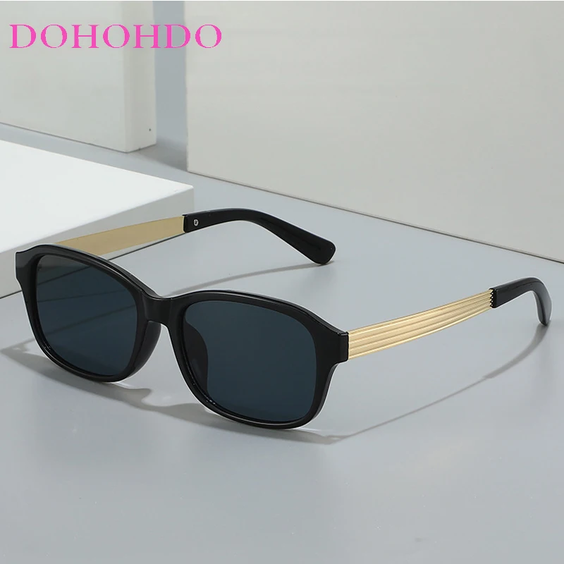 

Vintage Square Sunglasses Woman Retro Brand Designer Shades Sun Glasses Fashion Small Female Metal Legs Driving Oculos De Sol