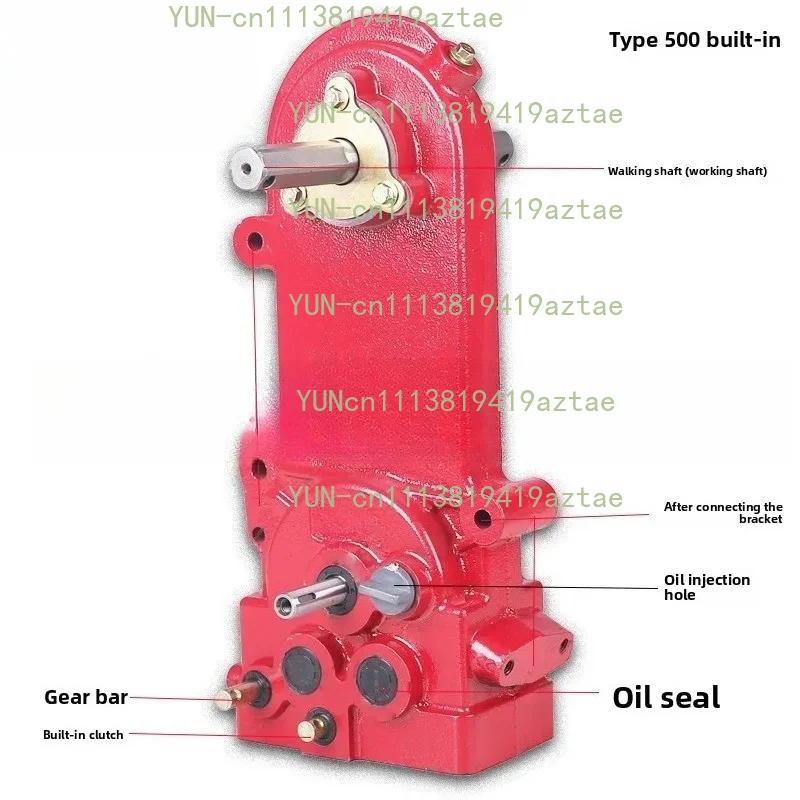 Two-Wheel DriveMicro-Tiller Gearbox Assembly,500/800 Chain Drive Travel Gearbox, Agricultural Machinery Transmission Walking Box