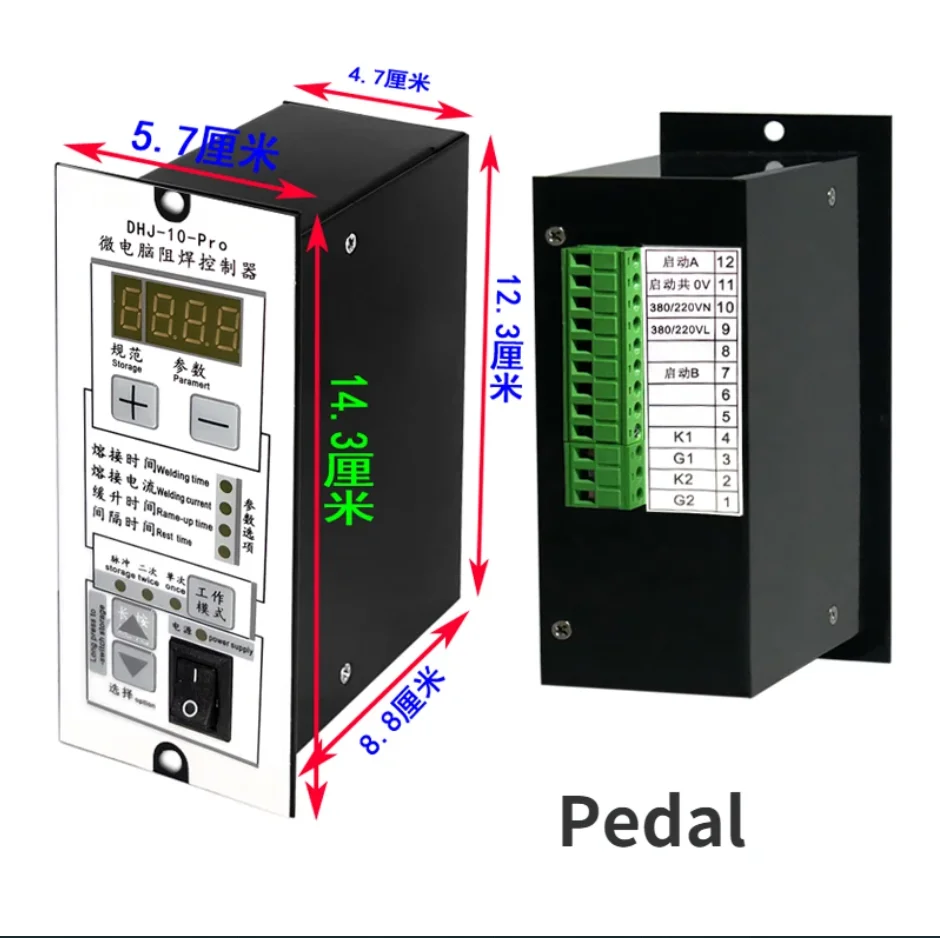 Pneumatic Spot Welding Controller Box WZ-66ZQ Foot Spot Welding Machine Control Board DHJ-10-AZ Spot Welding Controller