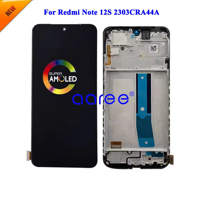 新しいモデルの液晶ディスプレイ-xiaomi-redmi-note-12s-2303cra44a-液晶ディスプレイ液晶画面タッチデジタイザアセンブリ