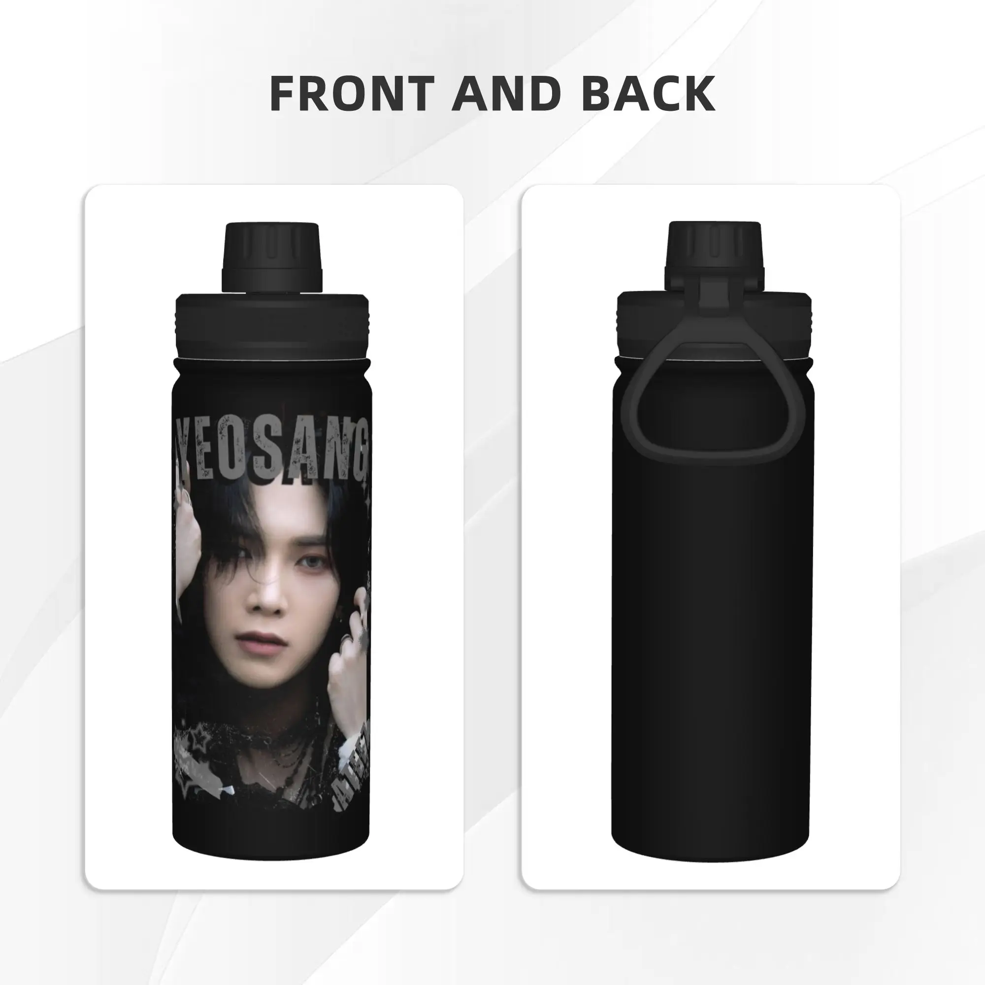 Kpop Boy Group A-Ateez Yeosang 18OZ Sports Insulated Kettle  Thermal Cup Stainless Steel Travel Outdoor Mug Spill Proof