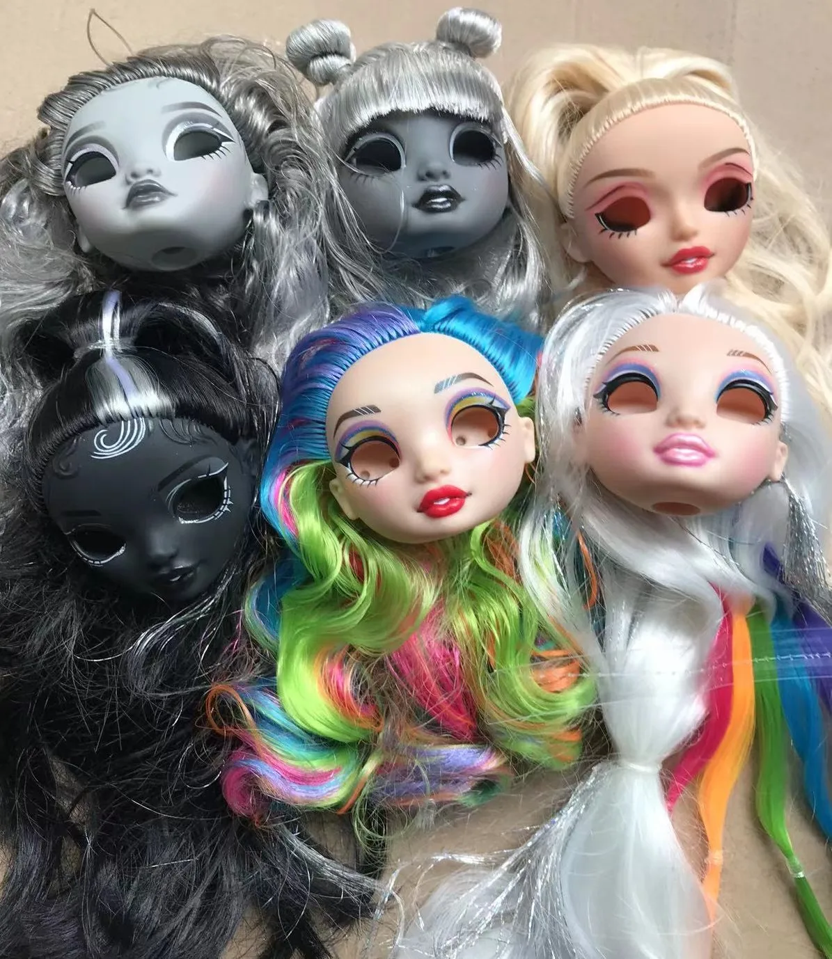 Rainbow With Real Eyelash Doll Head Multi-Joints Movable Doll Yoga Body Toy Figures Fashion Doll Clothes Jacket Dresses Socks