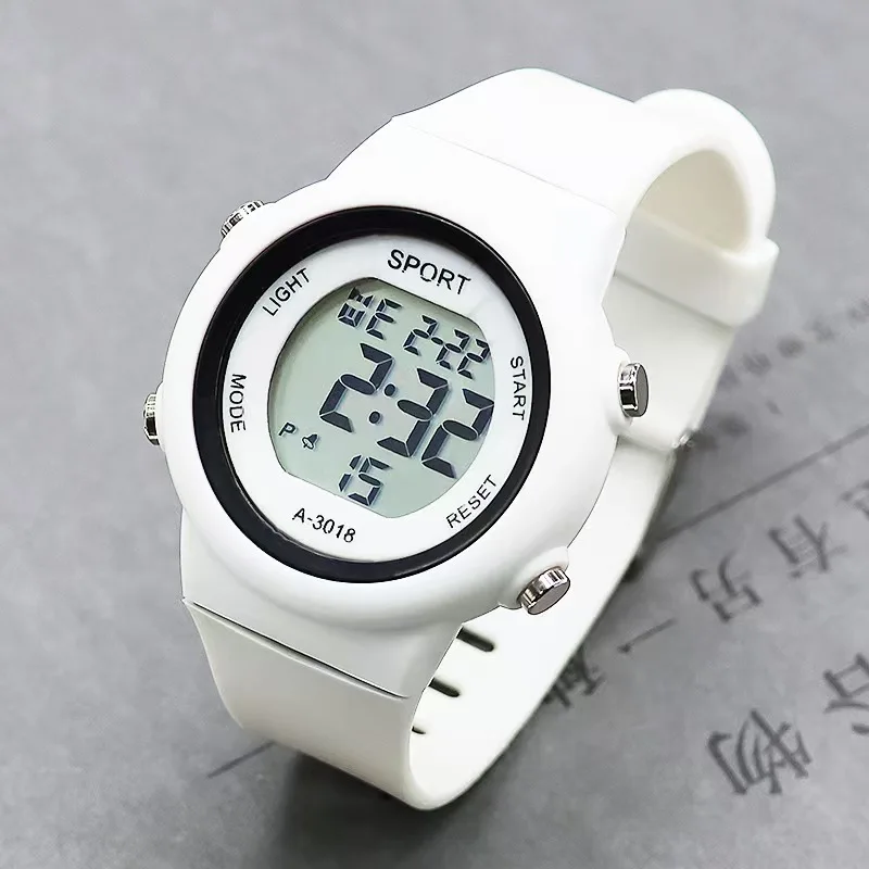 Cat-Ear Kids Watch with Bracelet Waterproof Digital Watch LED Sports Electronic Wristwatch for Girls Boys Students Children Gift