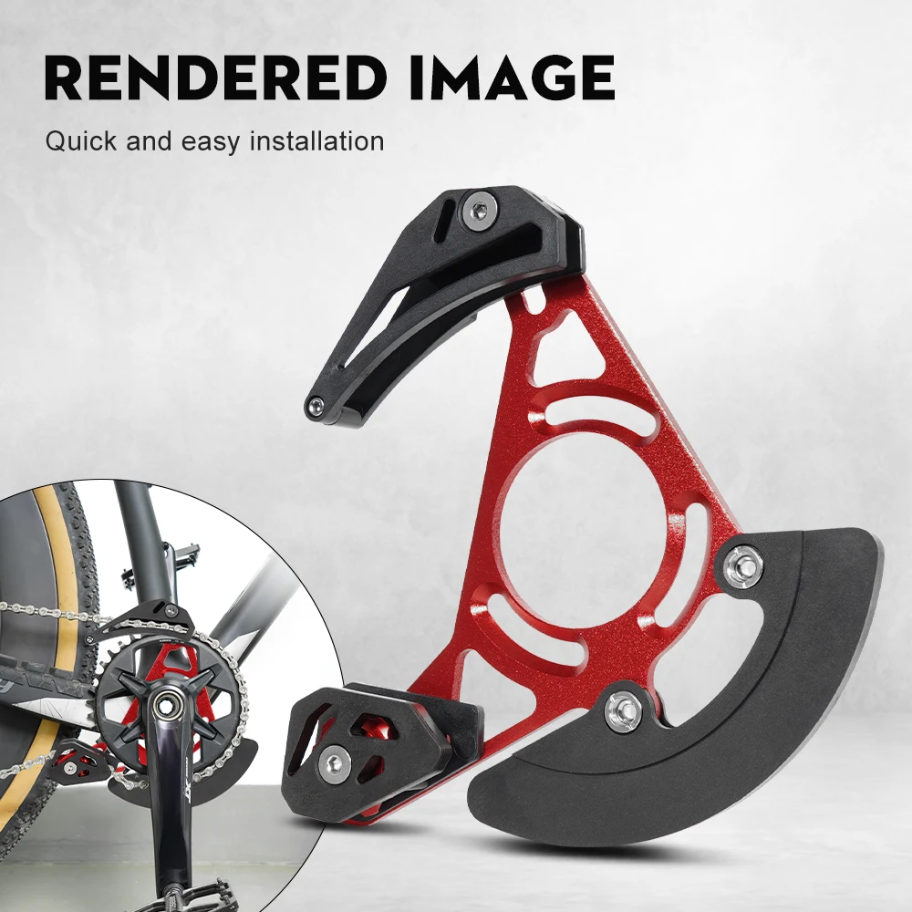 

TOSEEK Chain Guides MTB Bicycle Guide Single Disc Sprocket Chain Guide Guard Ultralight Chain Guide 32T-38T /ISCG-03/ISCG-05