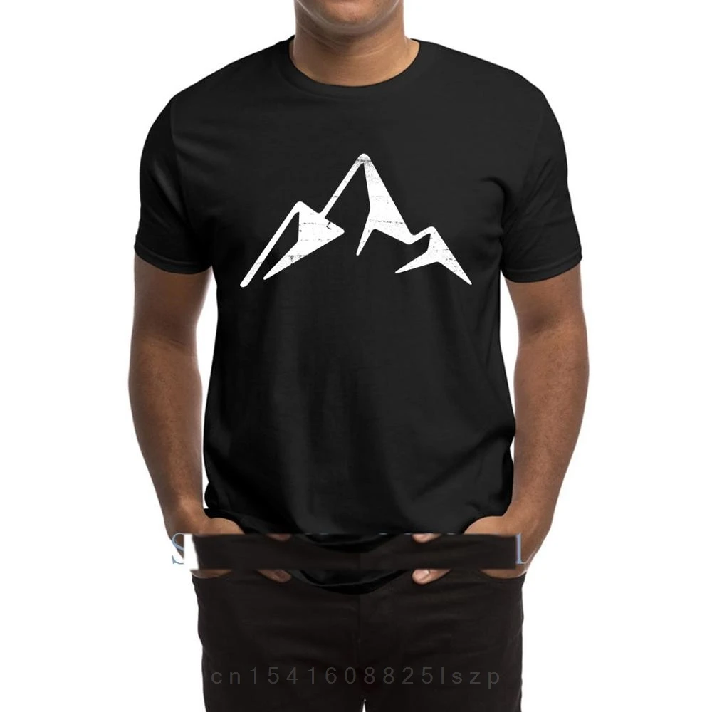 Create Outfit T Shirt Abstract Mountain Monochrome T shirt Great Unisex Mens Tshirt Classical Men's Tee Shirt Tee Top