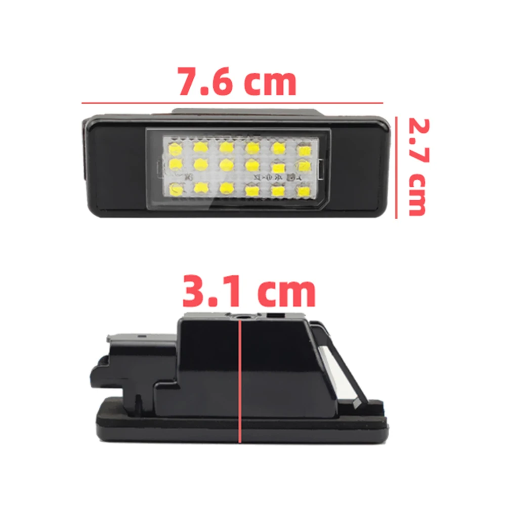 For Nissan LED License Plate light X-Trail Qashqai March Teana Primera P12 Pathfinder R51 Juke F15 NV200 Infiniti Q50 2pcs
