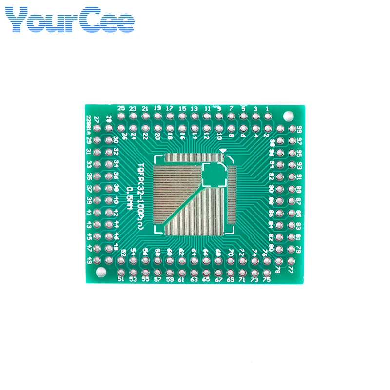 5pcs/1pc QFP/TQFP/FQFP/LQFP64 TQFP100 To DIP Pinboard Adapter Plate Pitch PCB Electronic DIY Convertor Board