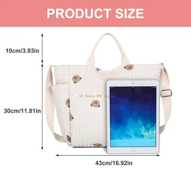 حقيبة تنظيم الحفاضات المحمولة 96GC للأم، مقاومة للماء، أكسفورد ذات سعة كبيرة #6