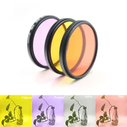 37 52 58 67mm Diving Filter Red Yellow Purple Color Filters for Camera Nikon Top